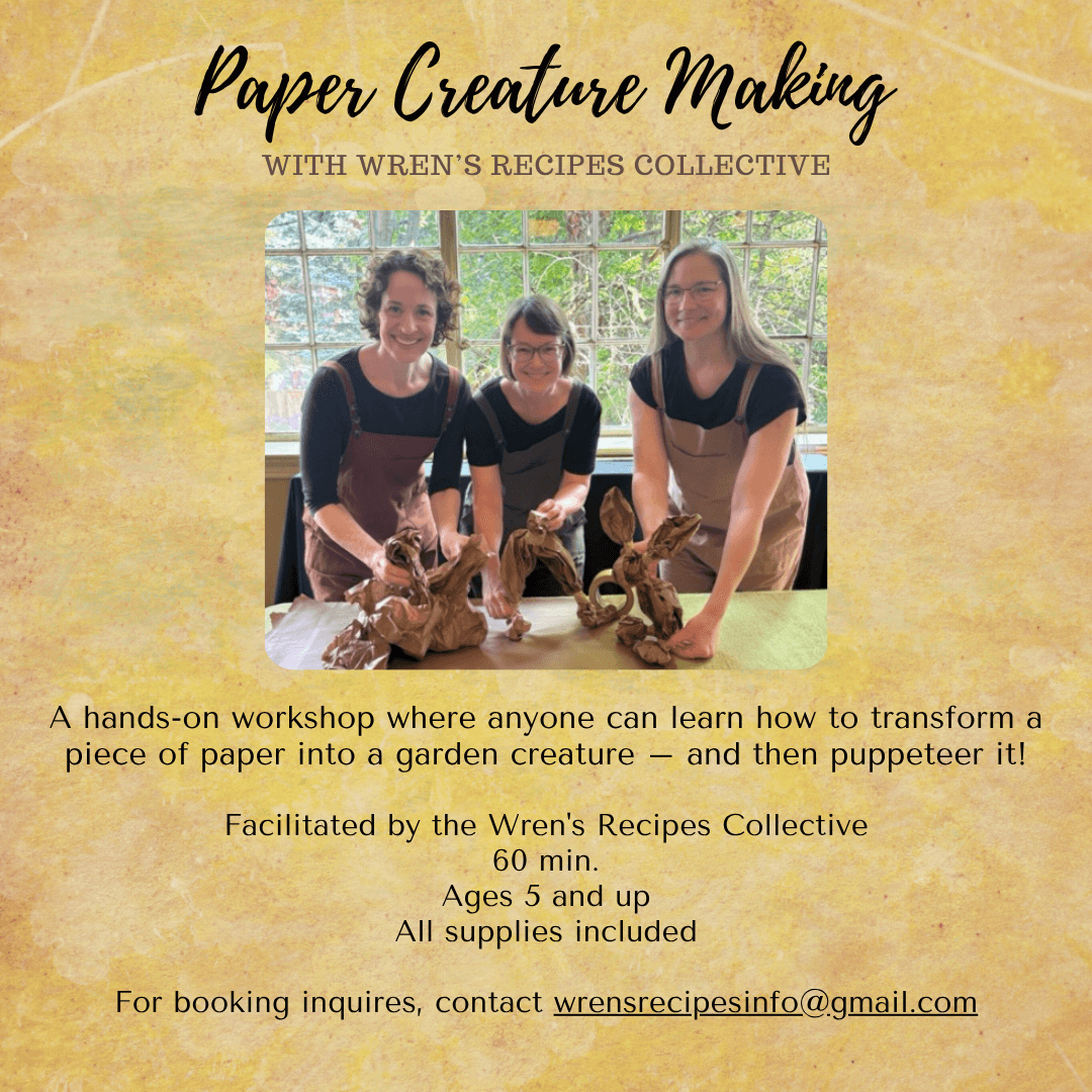 Paper Creature Making Workshop Poster